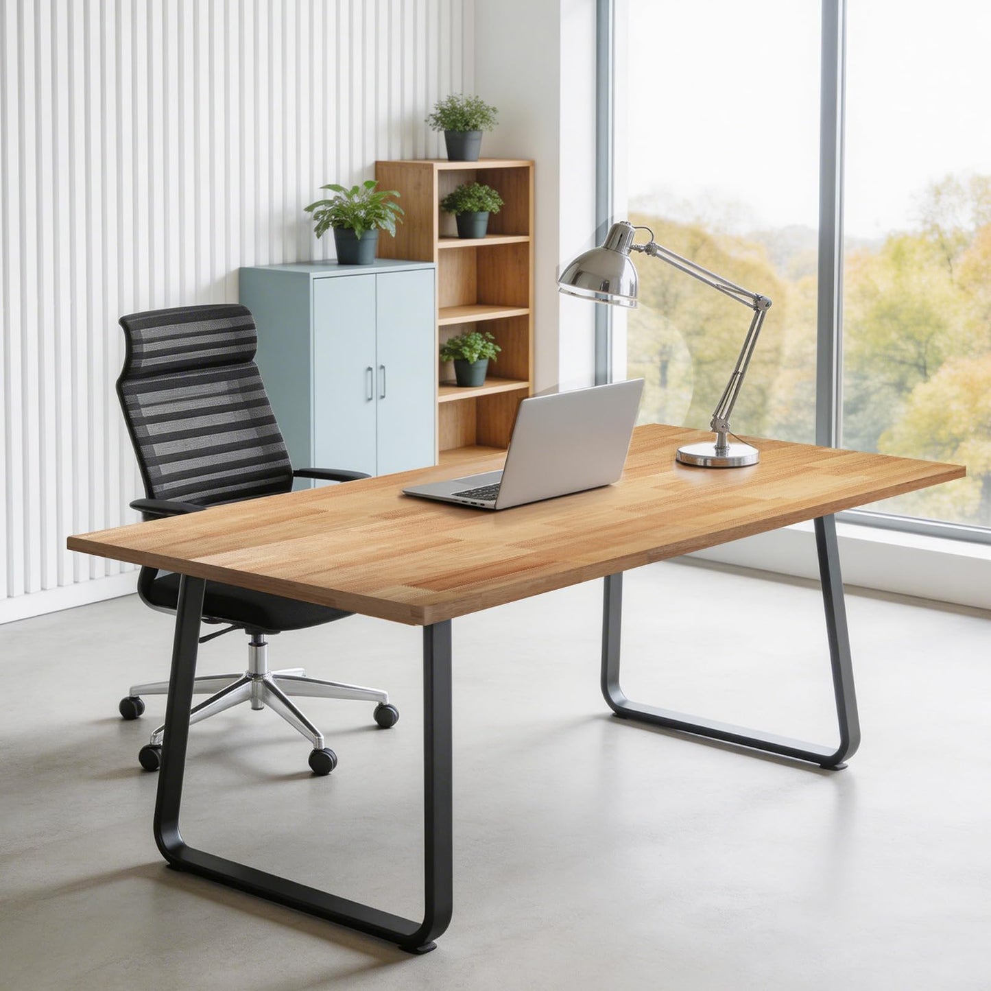 72 x 30in Solid Rubber Wood Butcher Block Table Top – 1 Inch Thick Natural Light Finish for Standing Desk, Office Table, Workbench, Kitchen Island & DIY Furniture Projects