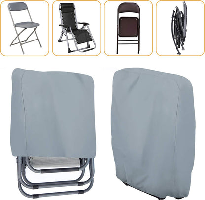 Uranshin 2PCS, 28" 13" 43" Outdoor Folding Chair Covers Zero Gravity Chair Covers Waterproof, Sturdy Folding Patio