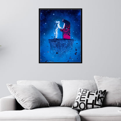 Insire Gaming Posters, Wall Art, Astronaut Poster for Wall, Gaming - Unframed (11x14)