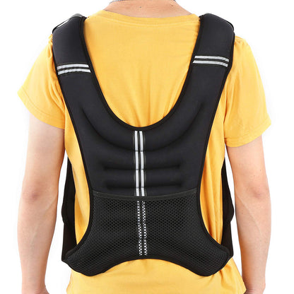Domary Weighted Vest, Adjustable Fitness Training Vest with Elastic Material and Widened Shoulder Straps for Strength Training and Cardio Workout