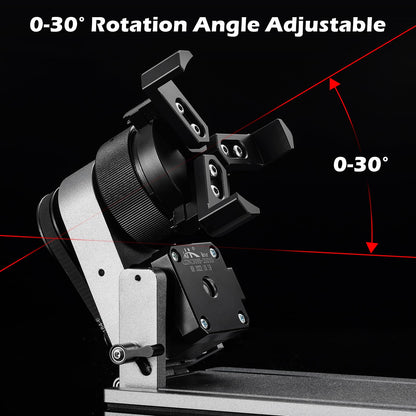 Genmitsu Kintix Laser Engraver 10W 10000mW + MD18 Rotary Roller, 90000mm/min Ultra Fast Galvo Laser with Auto-Lifting, 200x100mm Large Area for Jewelry, Metal, Wood, Class 1 Safety