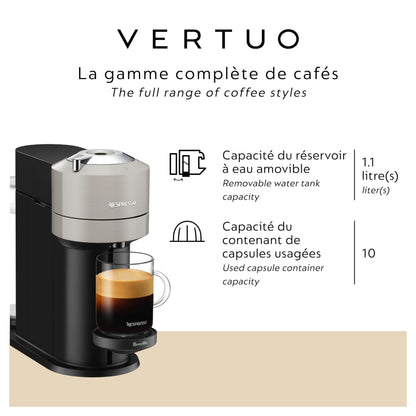 Nespresso Vertuo Next Coffee and Espresso Maker by Breville, with Aeroccino Milk Frother