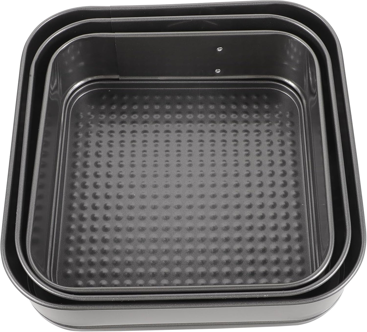 ULTNICE 3PC Non Stick Baking Pan Set, Deep Baking Pans for Cake, Loaf, Square, Muffin Molds Baking Supplies