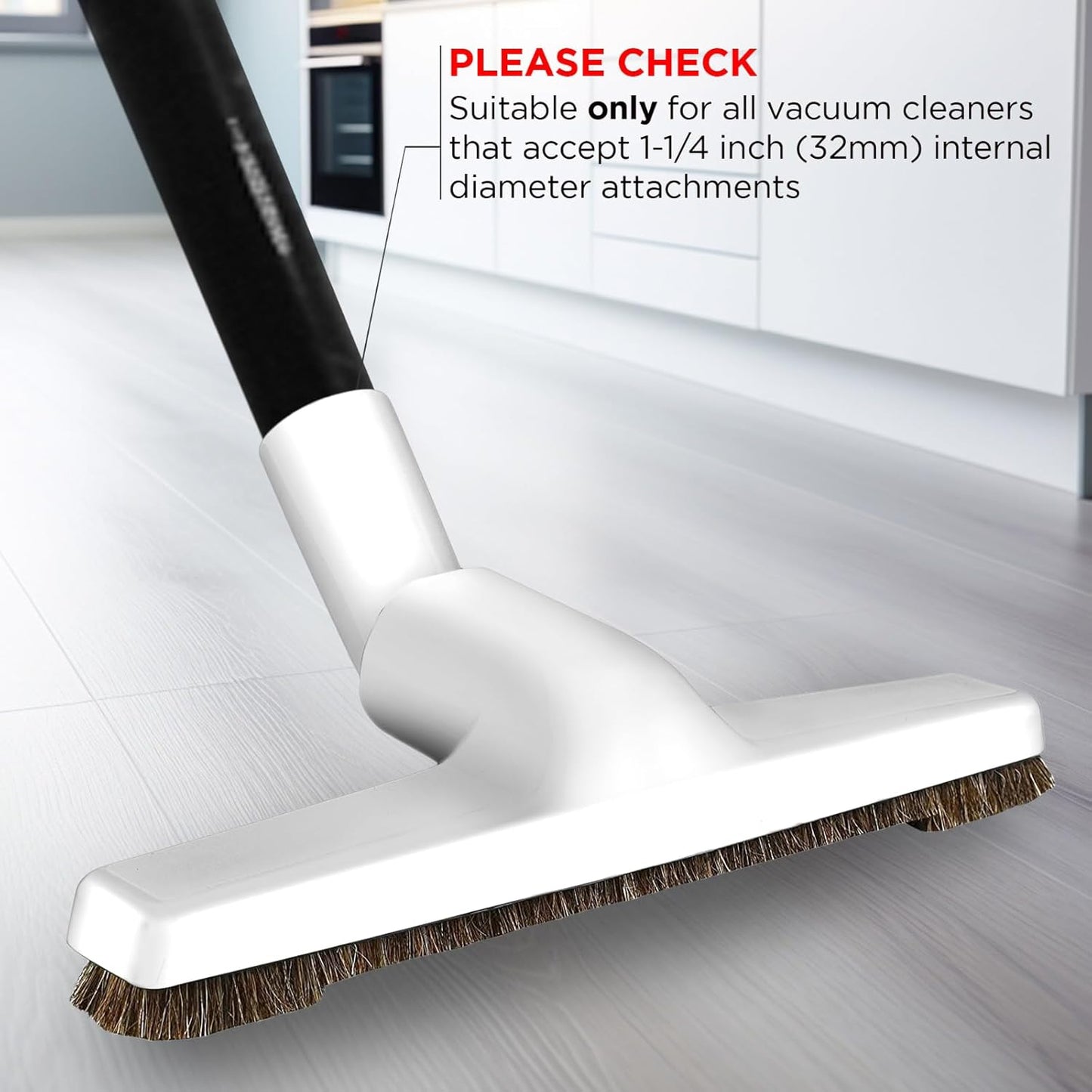1 inch (1.25'') (32mm) 10 Selgo Hardwood Universal Vacuum Cleaner Floor Brush Inner Diameter with Horse Hair Soft