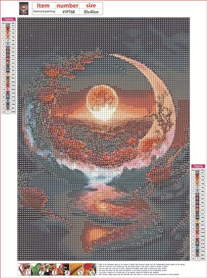 Pimio 5D DIY Diamond Art Painting Kits,Round Full Drill Seaside Sunset Diamond Art Kits for Adults Beginner, Perfect for Home Wall Decor and Gift(12x16inch)