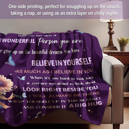 Flpoxzd Daughter Gifts from Mom, Daughter Birthday Gifts, Daughters Blanket, Birthday Gifts for Daughters Adult Idea, Graduation Present for Daughters 60”x50”