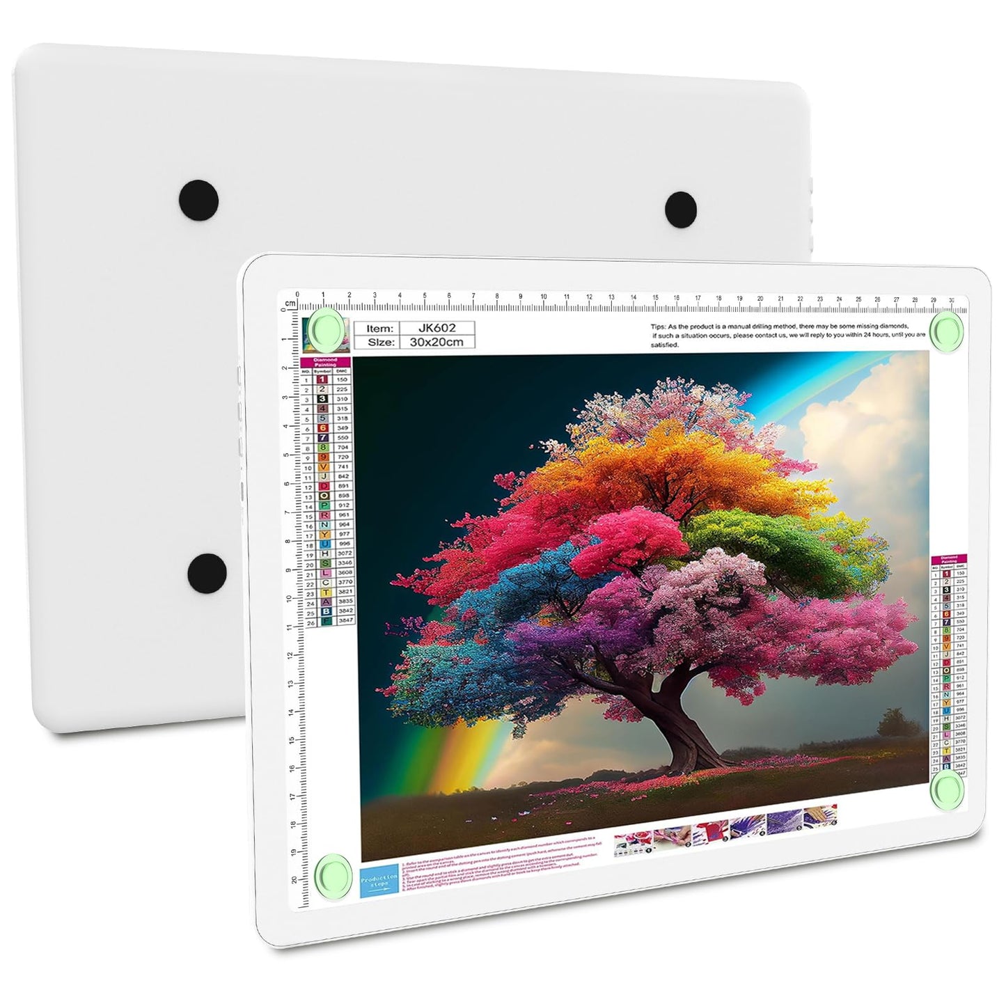 Elice Rechargeable A4 Light Pad for Diamond Painting, Magnetic LED Light Board with Physical Button, Super Bright Diamond Art Light Pad, Ultra-Thin Light Box for Tracing, Weeding Vinyl, Artists -White