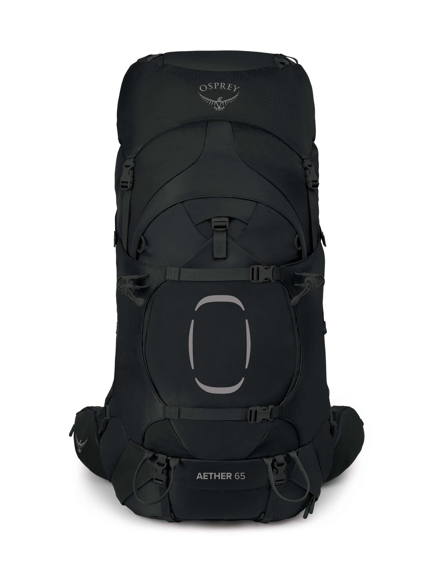 Osprey Aether 65L Men's Backpacking Backpack, Black, L/XL, Extended Fit
