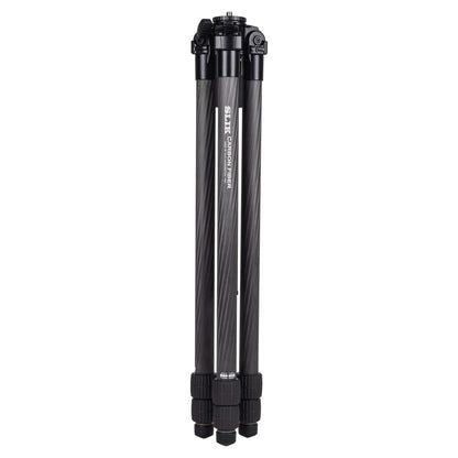 SLIK PRO CF-833 Heavy Duty Professional Carbon Fiber Tripod Legs 67" Tall (615-922) - Folds Down to 23.6", Weighs 3.4lbs, Supports 39lbs - Perfect for Heavy Photography, Video, and Glassing Equipment