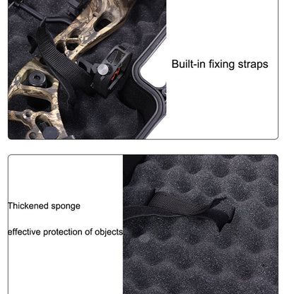 CSNBDMBBSH Recurve Bow Case, Compact Bow Case, Portable Bow Case Anti-Crush Archery Storage and Protection Black