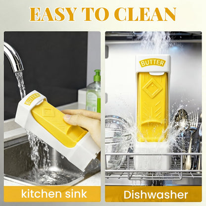 Bntyok Butter Cutter - Butter Slicer & Butter Dispenser, One Click Kitchen Tool with Stainless Steel Blade, Easy to Clean Butter Cutter for Bread, Cakes & Cookies