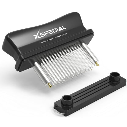 XSpecial Meat Tenderizer Tool 48 Blades Stainless Steel - Kitchen Cooking Gadgets Tools with Ultra Sharp Needle That Makes Steak & Chicken Tender - No More Hammer, Meat Pounder Or Mallet