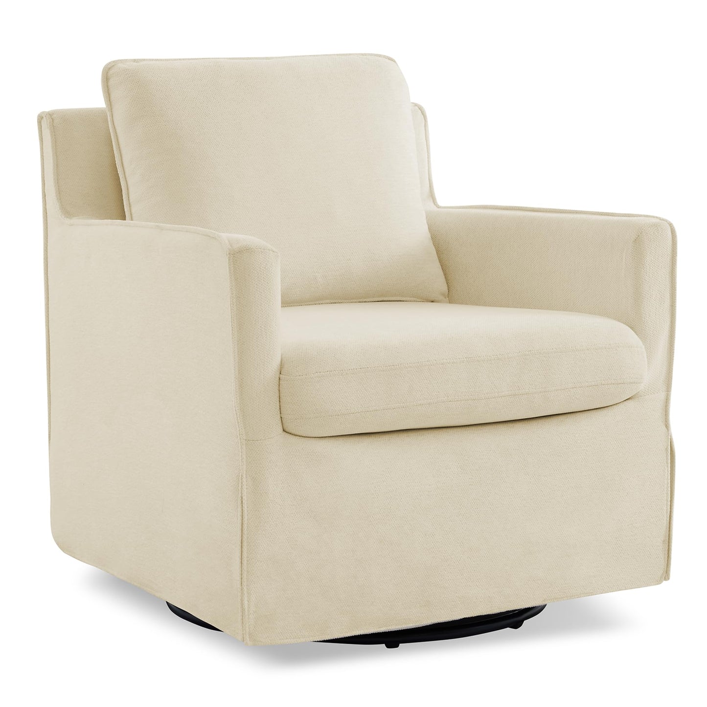 KISLOT Swivel Accent Chair Rocking Recliner 360 Degree Swivel Armchair Machine-Washable Cover for Nursery Living Room Bedroom