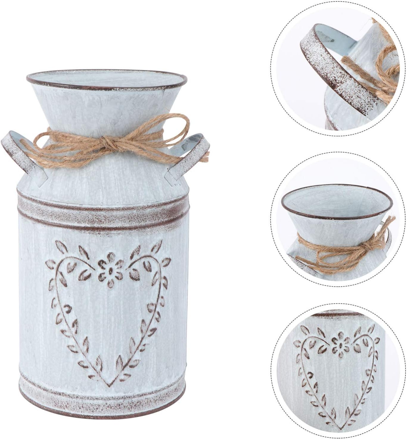 Happyyami 1pc Elegant Iron Heart Pattern Plant Holder, Unique Flower Pot for Home Decoration, Stylish Garden Ornament