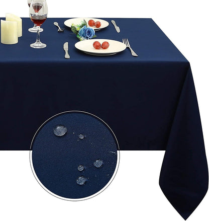 210GSM Blue,70 120 Inch) Obstal Rectangle Table Cloth - Heavy Duty Water Proof Microfiber Tablecloth, Decorative Fabric