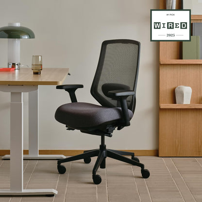 Branch Ergonomic Chair Pro - Mesh Office Chair with 14 Points of Adjustment - Height, Depth & Tilt Adjustable - 5D Armrests - Forward Tilt, Smooth Recline, and Lumbar Support - Boulder