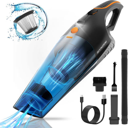 Handheld Vacuum Cordless Upgrade 10000PA, Mini Vacuum with LED Light for Home, Car, and Pet Hair Cleaning