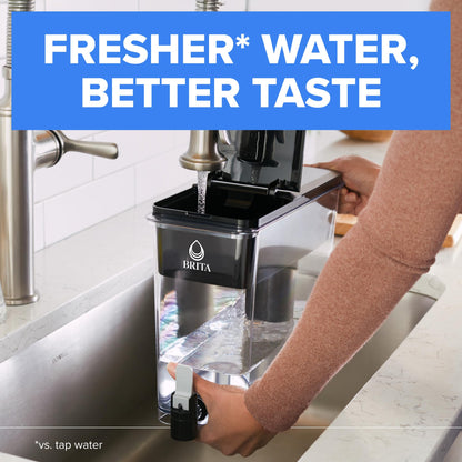 Brita UltraMax Large Water Dispenser with Standard Filter, BPA-Free, Reduces Copper, Cadmium and Mercury Impurities, Lasts 2 Months or 40 Gallons, 27-Cup