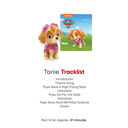 Toniebox 2 Audio Player PAW Patrol Bundle for Kids 3+ with Chase, Marshall, Skye, and Liberty - Sky Blue