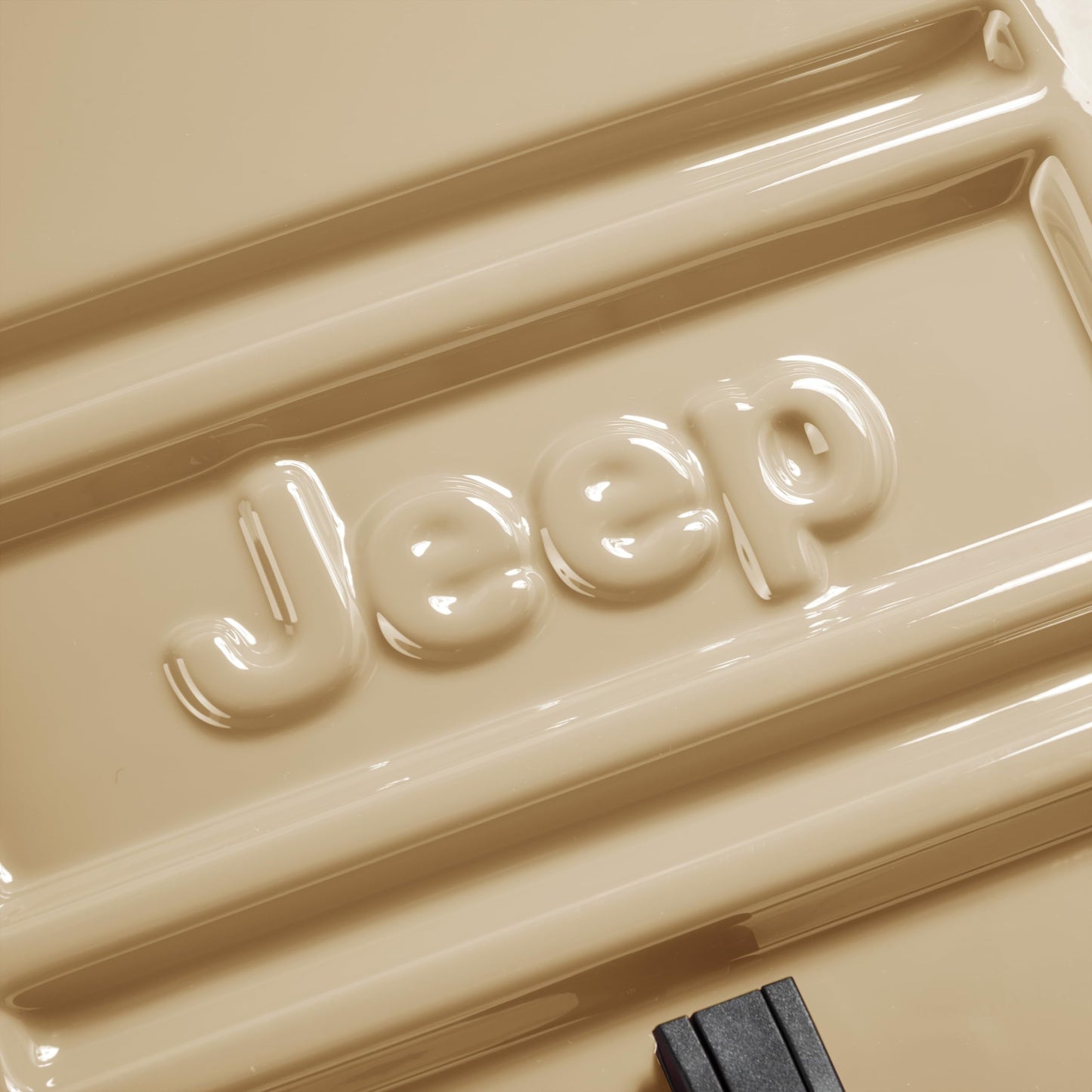Jeep JH003B Hardside Expandable Luggage with Two Wheels, Warm Sand, 2 Piece Set 21/30 Inch