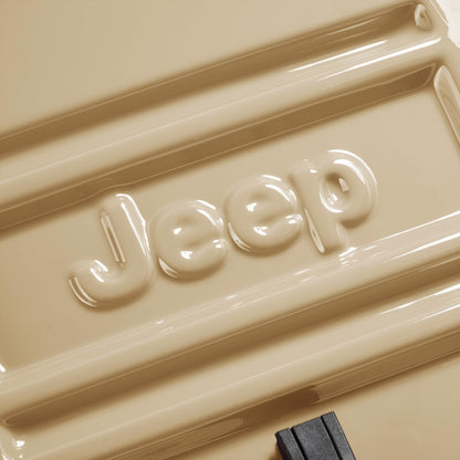 Jeep JH003B Hardside Expandable Luggage with Two Wheels, Warm Sand, 2 Piece Set 21/30 Inch