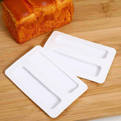 Zerodeko 2 Slice Toaster Cover, 2PCS Silicone Toaster Lid, Bread Machine Accessories (White)