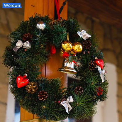 Worown 4 Pcs (8 & 12 Inch) Natural Grapevine Wreaths, Vine Branch Wreath, Rattan Wreath for DIY Christmas Craft, Front Door Wall Hanging, Wedding and Party Decors