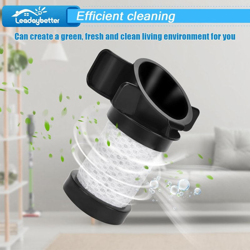 Leadaybetter Vacuum Filters Replacement for Shark ION Flex Duo Clean IF100 IF200 IF201 IF202 IF251 IF252 IF281 IF282 IF285 IR141 IR142 UF280 X30 X40 F60 F80 IC205, Compare to Part #XPREMF100&XPSTMF100