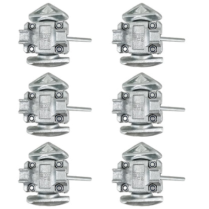 ZUVELLO Shipping Container Manual Locks Connection Fastening Intermediate for Sea Harbor Freighter and Rail Standard Container, No Lever Required, 6 Pack