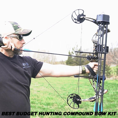 Sanlida Archery Dragon X8 RTH Compound Bow Package for Adults and Teens,18”-31” Draw Length,0-70 Lbs Draw Weight,up to IBO 310 fps,No Bow Press Needed,Limited Life-time Warranty,RH Only