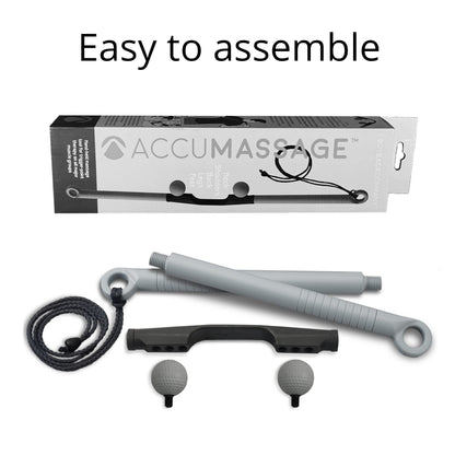 Body Back AccuMassage - Dual Pressure Point Massage Tool & Massage Hammer - 2 in 1 Design - Shiatsu Neck Massager Tool, Golf Ball Percussion Massager for Deep Tissue