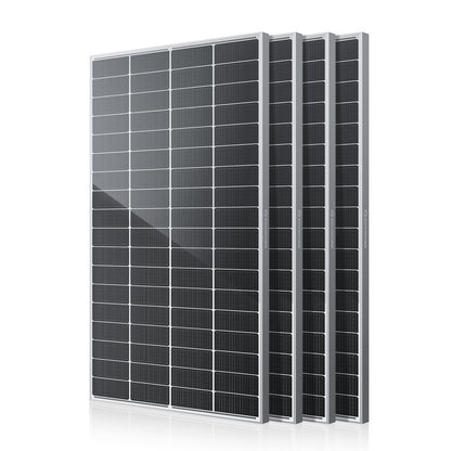 8000 Watt Solar Panels, 200W Solar Panel 4Pack, 12V 16BB N-Type Monocrystalline 25.6% High Efficiency, Grade A+ Cells IP68 Waterproof, for RV, Van, Marine, Rooftop, Farm Off-Grid Power Systems