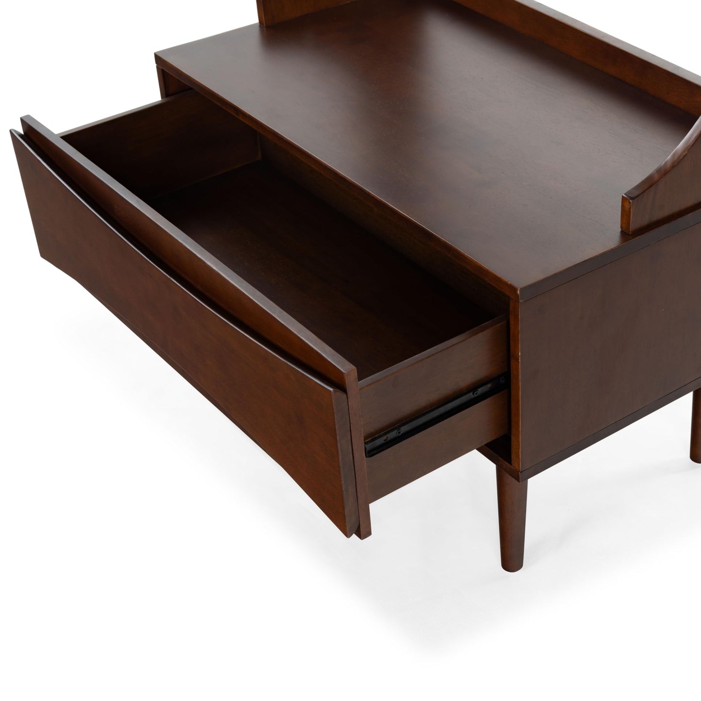 SAFAVIEH Couture Collection - Pitta Walnut & Gold Wood Hall Tree with Drawer and Coat Hooks, Entryway Storage Organizer (SFV4224A)
