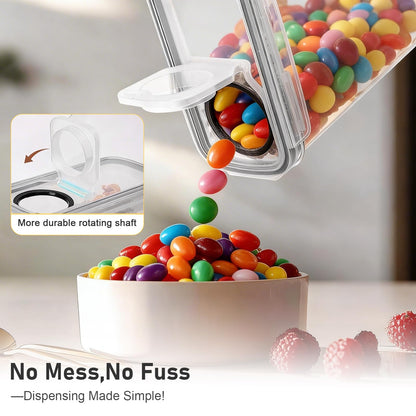 SHIMYUE 11 Pack Cereal Containers Storage Set (4L, 2.5L), Cereal Storage Containers with Pour Lids, Cereal Dispenser Pantry Organization Canister for Rice, Flour, Spaghetti, Oats,BPA Free, Leak Proof