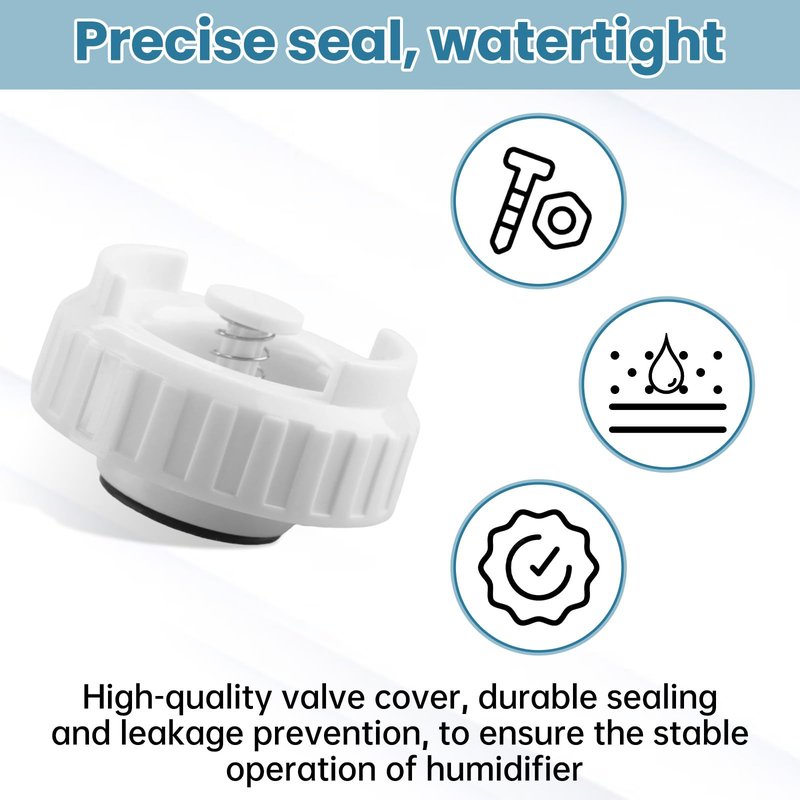 Aulpq Humidifier Bottle Valve Cap, for Emerson Moistair EA1407, HD1407, HD1409, EA14070, HD14070,Also for Essick 509229-1,819024,822419-2,and for Kenmore 758.141060, 758.141062, 758.14160,-2 Pcs