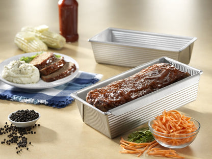 USA Pan Bakeware Aluminized Steel Meat Loaf Pan with Insert