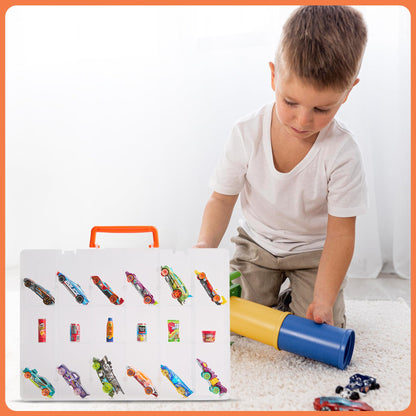 AISLE 3 ESSENTIALS Mini Toy Organizer Box 48 Compartment Storage Case, Clear Plastic Organizer with Adjustable Dividers, Portable Small Parts Storage for Toys Crafts Jewelry