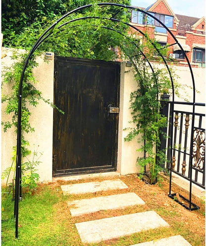 Large Steel Rose Arch Trellis Archway for Climbing Plants Decorative Garden Metal Arches Outdoor Wedding Decoration 180cm x 220cm / 300cm x 220cm (White W3meters*H2.2M)