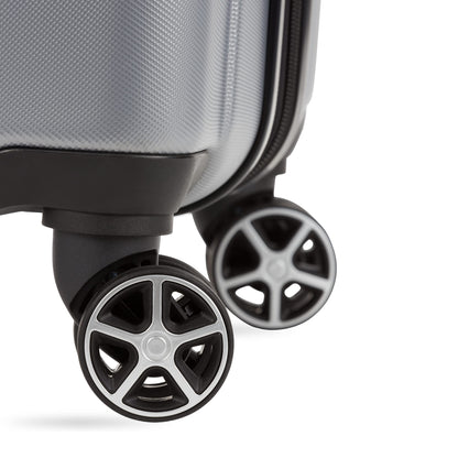 SwissGear 7585 Hardside Expandable Luggage with Spinner Wheels, Silver, 3-Piece Set (19/23/27)