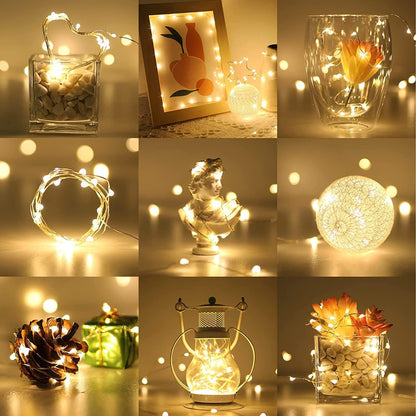 20 8 Pack Lighting EVER Fairy Lights Battery Operated LED Mini String Lights, Small Pixie Lights for Mason Jars