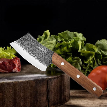 Kitory 5'' Professional Kitchen Cleaver Knife with Anti-Slip Handle for Meat, Vegetables, Bread & Bone
