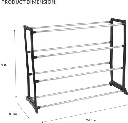12 Closet Simplify Stackable Shoe Rack | Holds Pairs of Shoes | Maximize & Bedroom Space | Good for Sneakers | Boots |