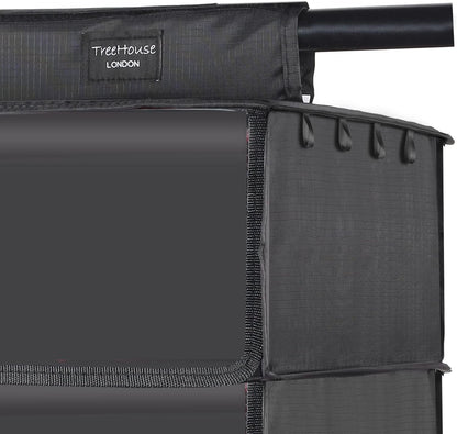TreeHouse London XL Fedora Hat Rack with Dust Cover, Closet Hanging Cap Organizer for Cowboy Hats (Pack of 2)