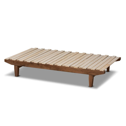 Baxton Studio Bed Frames, Twin/King, Walnut
