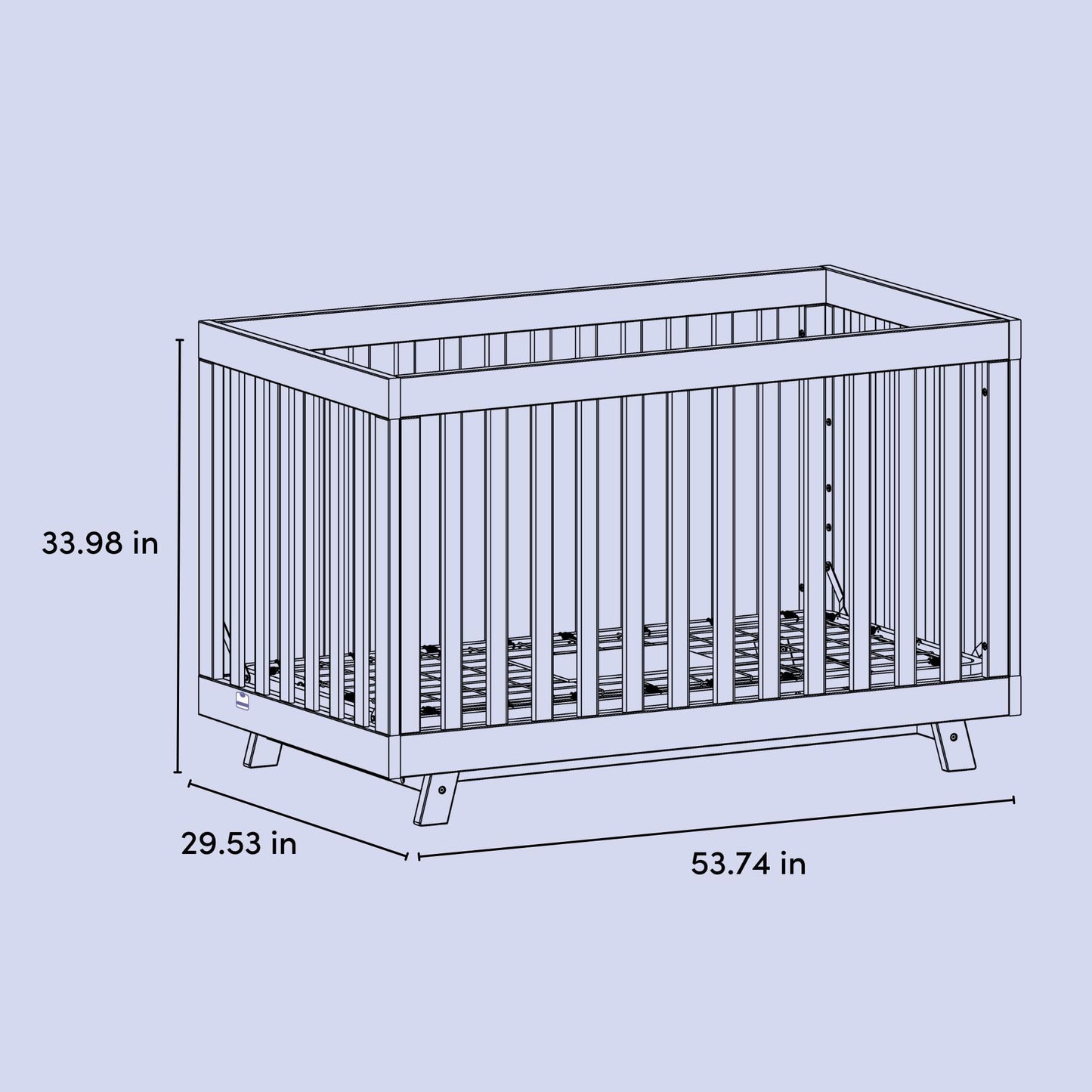 Storkcraft Beckett 3-in-1 Convertible Crib – GREENGUARD Gold Certified, Fits Standard Crib Mattress, Converts to Toddler Bed and Daybed, 4 Mattress Heights, Grow-with-Me Design (Driftwood)