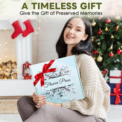 GTQYYF Flower Press Kit 11" x 11" Large Wooden Flower Presser, 10-Layer Flower Pressing Kit for Adults & Teens, DIY Wedding Bouquet Preservation, Dried Flower Art, Pressed Flower & Leaf Crafts