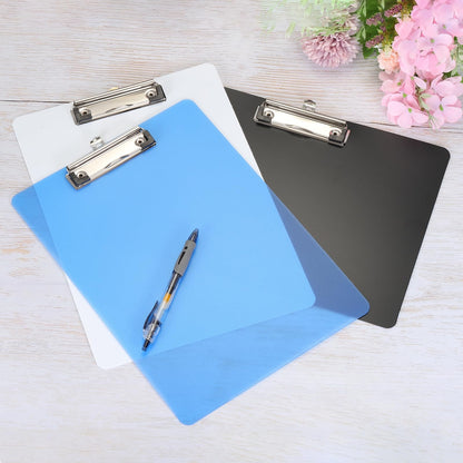 PATIKIL 17 x 12.6 Inch Clipboard Landscape, A3 PP Plastic Office Clipboards Low Profile Clip for Office Drawing Sketching, Blue