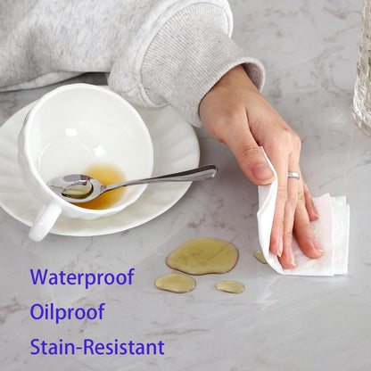 Walrus Clear Vinyl Tablecloth Protector Waterproof/Oil-Proof Plastic Square Transparent Sheet Table Cover 54X54 Inch