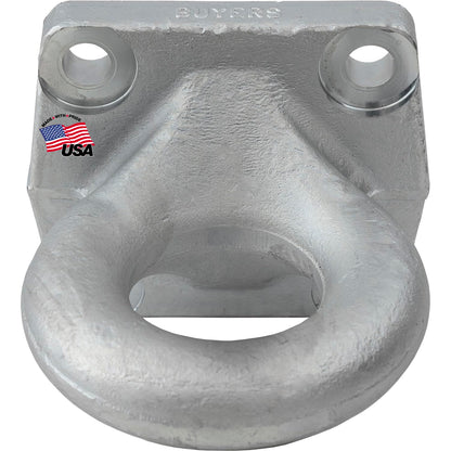 Buyers Products BDB13850Z Heavy Duty Forged 4 Bolt Zinc-Plated Drawbar, 60,000 MGTW, Pintle Hitch Lunette Ring for Truck & Trailer Towing