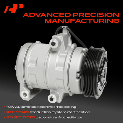 A-Premium Air Conditioner AC Compressor with Clutch Compatible with Ford Focus 2.0L 2008-2011, Transit Connect 2.0L 2010-2013, with DKS-17DS Compressor